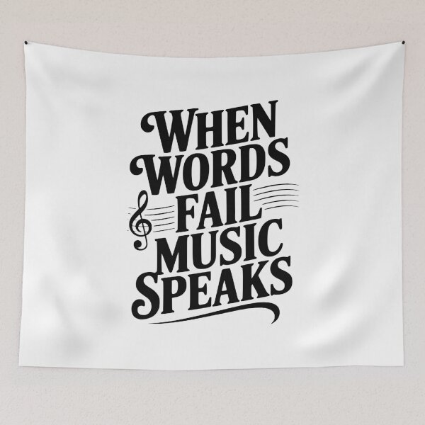 Item preview, When Words Fail Music Speaks designed and sold by Frank Ring.