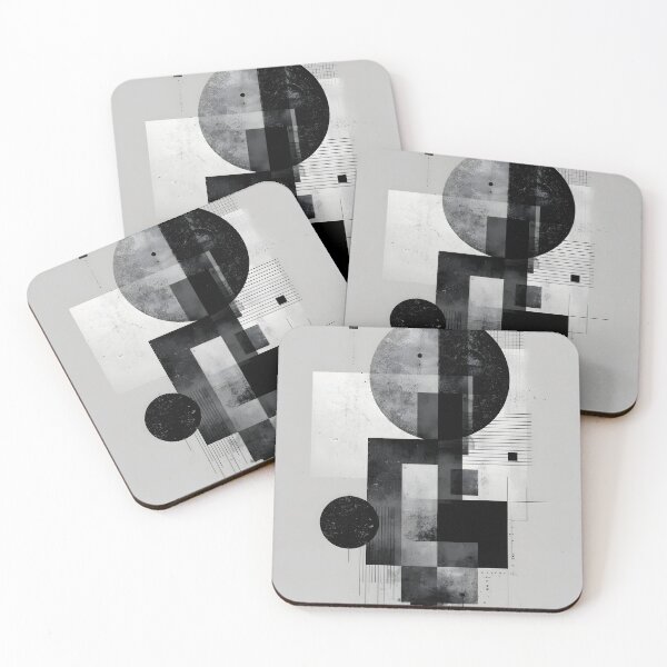 Item preview, Bauhaus Inspired Black & White Print for Bedroom Decoration designed and sold by AutoPopStudio.