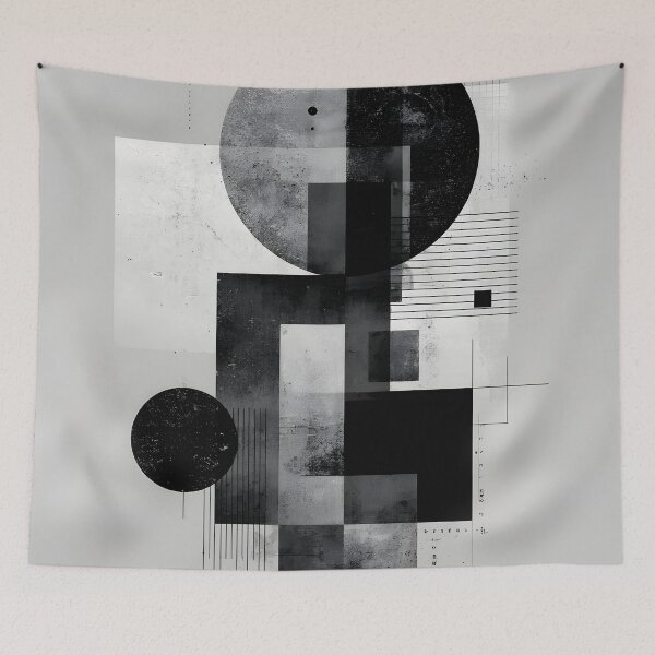 Item preview, Bauhaus Inspired Black & White Print for Bedroom Decoration designed and sold by AutoPopStudio.