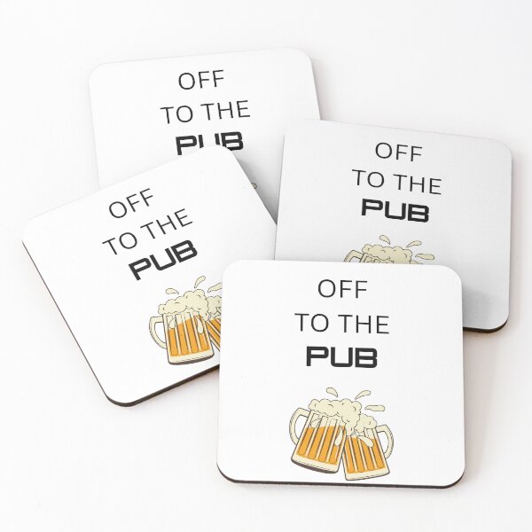 Item preview, Off to the Pub – Funny Beer Lovers Hoodie, T-Shirt and Greeting Card Design designed and sold by SyllyBilly.