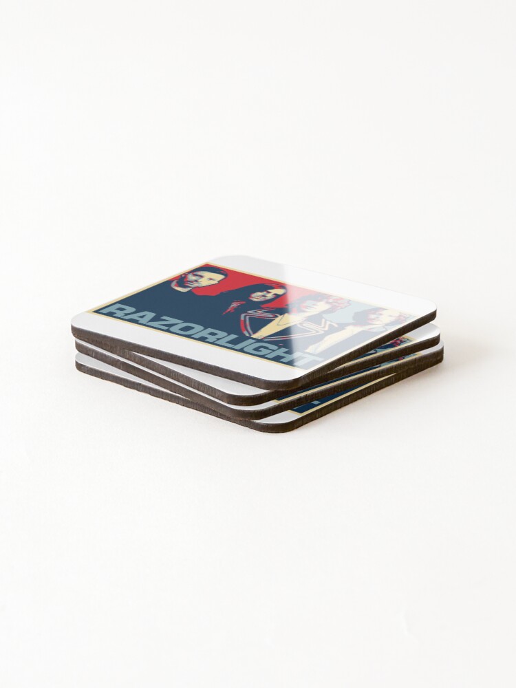 Thumbnail 4 of 5, Coasters (Set of 4), Razorlight designed and sold by DAFTFISH.