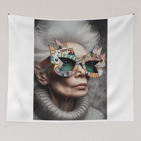Item preview, “Grannyfied Glam: Age Is Just a Hairdo” designed and sold by Print Fiction.
