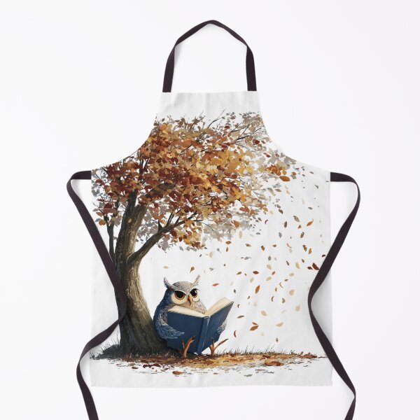 Item preview, Autumn Owl and Book designed and sold by NicolasGlowArt.