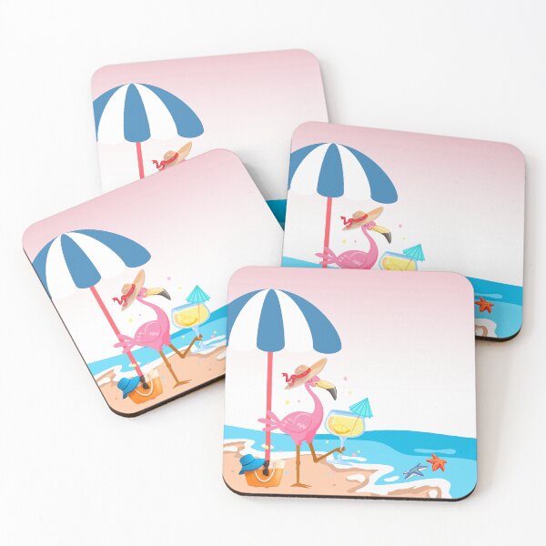 Item preview, “Flamingo Chill: Sip, Sun, and Sea Breezes” designed and sold by ankeyhooba.