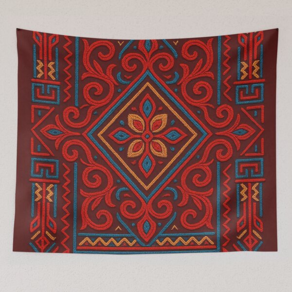 Item preview, Hausa Embroidery | African Textile Art designed and sold by Le Pédagogue.