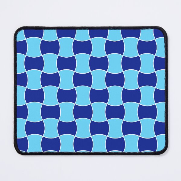 Item preview, Blue geometric criss cross pattern designed and sold by RuthB-Design.