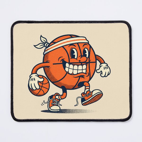 Item preview, Retro Basketball Mascot Design – Funny Cartoon Basketball Character designed and sold by Imaginationbeyond.