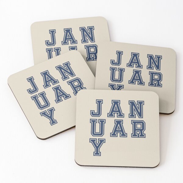 Item preview, Bold January Block Typography Design designed and sold by trepiu.