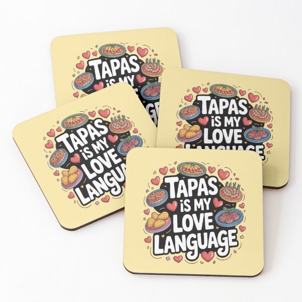 Item preview, Tapas Is My Love Language – Funny Spanish Food Doodle Barcelona Vintage Gaudí’s Lizard designed and sold by Globalcitytees.