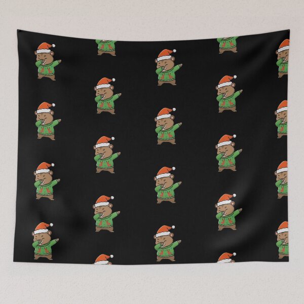 Item preview, Funny Groundhog Dabbing Merry Christmas Animal Lover Xmas Boys Girls Kids designed and sold by FurryHavenPH.