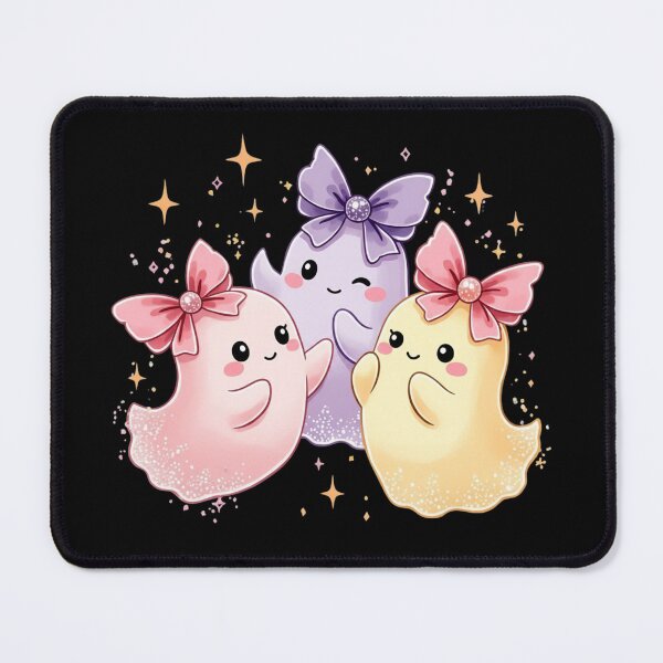 Item preview, Kawaii Pastel Ghosts with Bows - Cute Halloween Spirits designed and sold by MasCorner.