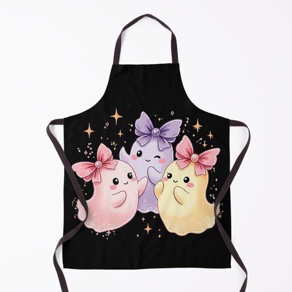 Item preview, Kawaii Pastel Ghosts with Bows - Cute Halloween Spirits designed and sold by MasCorner.