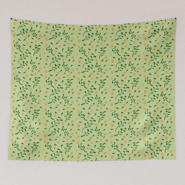 Item preview, Leaves And Flowers Pattern designed and sold by JoshyRuthArt.