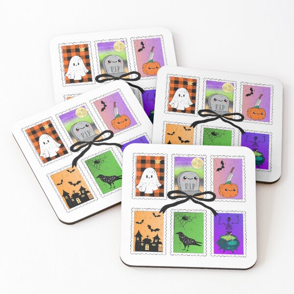 Item preview, Postage Stamp Coquette Bow Halloween designed and sold by CreativeBel.
