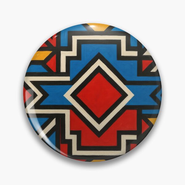Item preview, Ndebele | Vibrant Geometric Art designed and sold by Le Pédagogue.