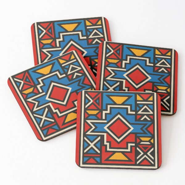 Item preview, Ndebele | Vibrant Geometric Art designed and sold by Le Pédagogue.