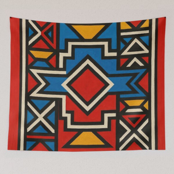Item preview, Ndebele | Vibrant Geometric Art designed and sold by Le Pédagogue.