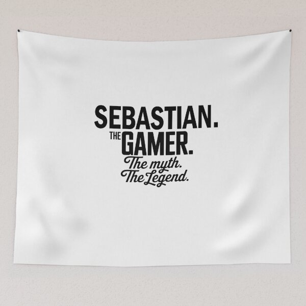 Item preview, Sebastian The Gamer The Myth The Legend Sebastian Name - Funny Gamer Quote design designed and sold by Oussinc.