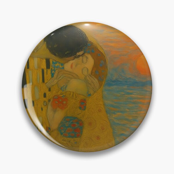 Item preview, The Kiss by Klimt and The Sunrise of Monet. A mix of two famous paintings. designed and sold by gegele.