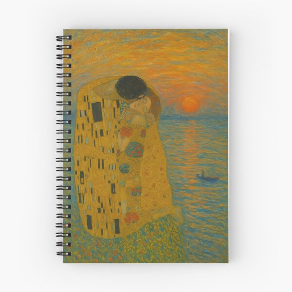 Item preview, The Kiss by Klimt and The Sunrise of Monet. A mix of two famous paintings. designed and sold by gegele.