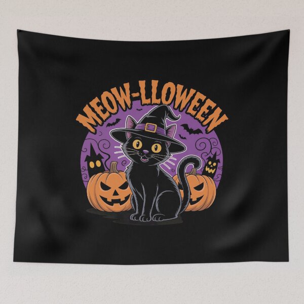 Item preview, Meow-lloween designed and sold by WSPrintCrafter.