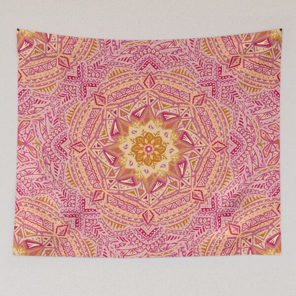Item preview, Pink & Orange mandala designed and sold by kspfeif.