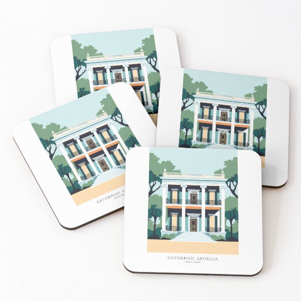 Item preview, Savannah, Georgia Historic District Architecture Illustration designed and sold by Digital Dreams Arts.