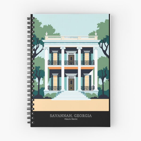 Item preview, Savannah, Georgia Historic District Architecture Illustration designed and sold by Digital Dreams Arts.