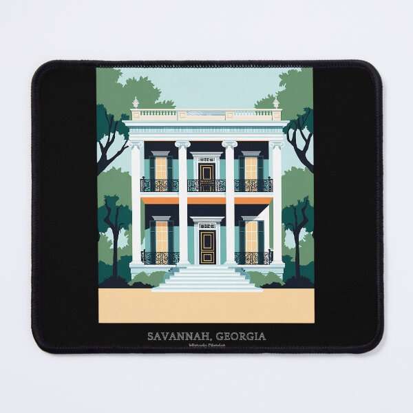 Item preview, Savannah, Georgia Historic District Architecture Illustration designed and sold by Digital Dreams Arts.