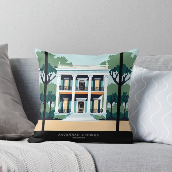 Item preview, Savannah, Georgia Historic District Architecture Illustration designed and sold by Digital Dreams Arts.