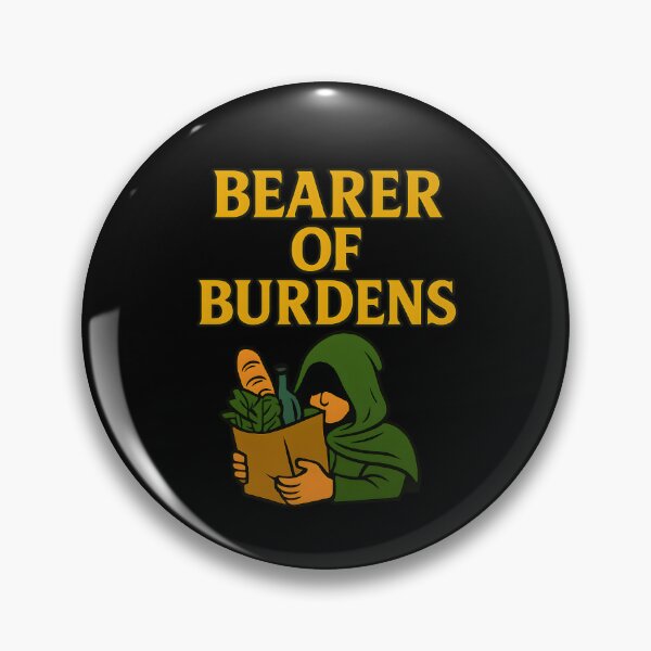 Item preview, Bearer of Burdens – Funny Fantasy Adventurer on a Grocery Run designed and sold by Fenay Designs.