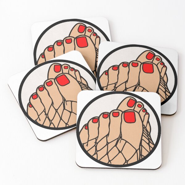 Item preview, Fishnet Toes Badge designed and sold by SolefulStickers.