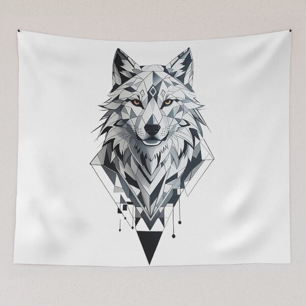 Item preview, Geometric Wolf – Abstract Polygonal Animal designed and sold by Dyan4.