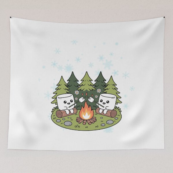 Item preview, Toasty Marshmallows in the Snow designed and sold by ankeyhooba.
