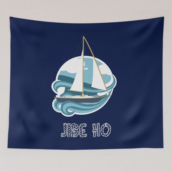 Item preview, Jibe Ho Sailing T-Shirt - Funny Nautical Gift designed and sold by TeesGalaxy.