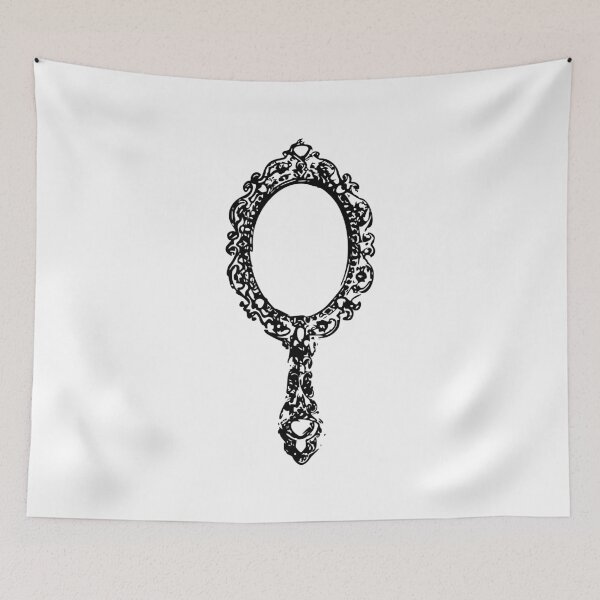 Item preview, vintage hand mirror designed and sold by sweetb3rry.