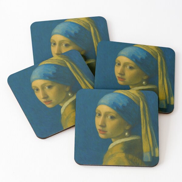 Item preview, The pearl by Vermeer in Van Gogh's style designed and sold by gegele.