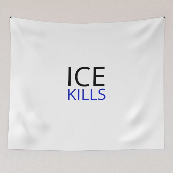 Item preview, ICE KILLS Blue black logo designed and sold by UmaCreatesThings.