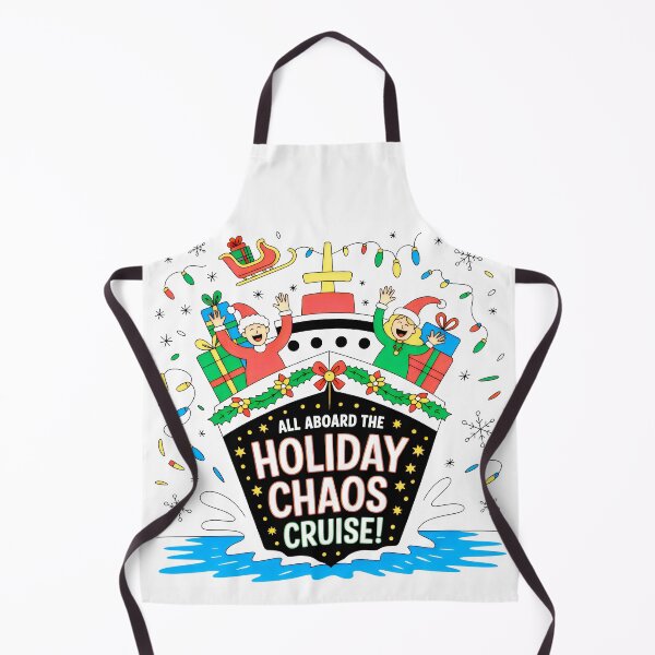 Item preview, Holiday Chaos Cruise with Santa Hats, Sleigh, and Gift Boxes designed and sold by SplashTastic.