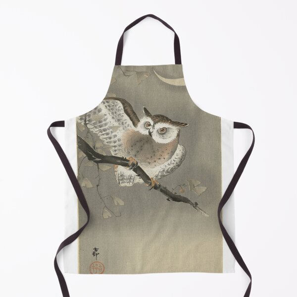 Item preview, Long-eared owl in ginkgo by Japanese artist Ohara Koson,  c. 1900-1930 designed and sold by mariapopova.