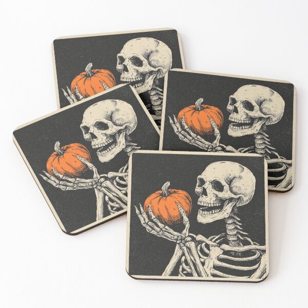 Item preview, Skeleton and Pumpkin designed and sold by NicolasGlowArt.