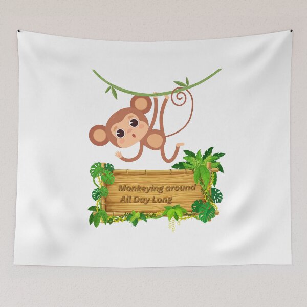 Item preview, Wild & Free: Monkeying All Day Long designed and sold by ankeyhooba.