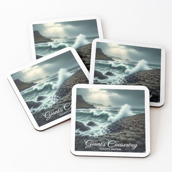 Item preview, Giant's Causeway Seascape - Northern Ireland Landscape designed and sold by Digital Dreams Arts.