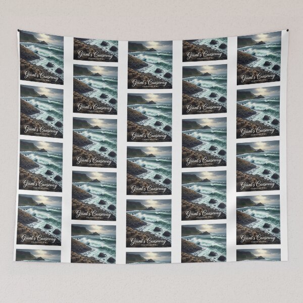 Item preview, Giant's Causeway, County Antrim - Northern Ireland Art Print designed and sold by Digital Dreams Arts.