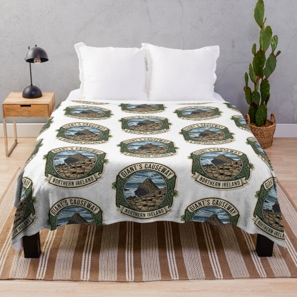 Item preview, Giant's Causeway Northern Ireland Souvenir - Vintage Irish Travel Badge designed and sold by Digital Dreams Arts.