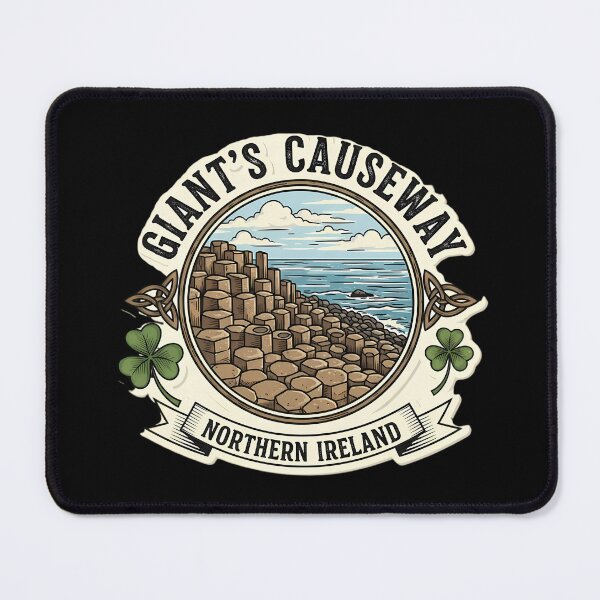 Item preview, Giant's Causeway Northern Ireland Vintage Travel Sticker designed and sold by Digital Dreams Arts.