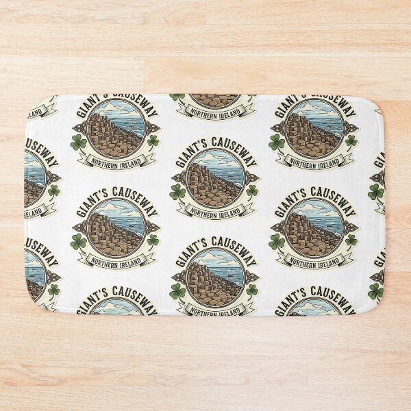 Item preview, Giant's Causeway Northern Ireland Vintage Travel Sticker designed and sold by Digital Dreams Arts.