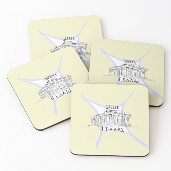 Item preview, Hand-Drawn Parthenon Art | Ancient Greece "Hellas" Design | Unique Travel Gift designed and sold by Soft Strength Studio.