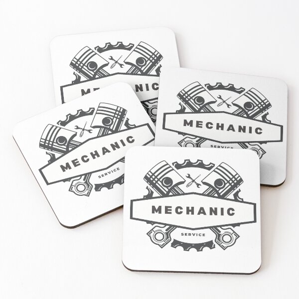 Item preview, Vintage Mechanic Logo – Engine Pistons & Tools Emblem designed and sold by MB_Artist.