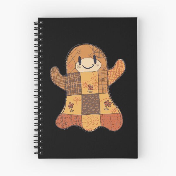 Item preview,  Patchwork quilted ghost illustration with autumn colours designed and sold by Monascreativeempire.